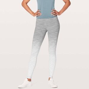 Lululemon‎ Wunder Under Hi-Rise Tight (28" Inseam), White/Grey Ombre Melange